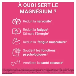 Mag 2 Nervosité Fatigue gummies Framboise