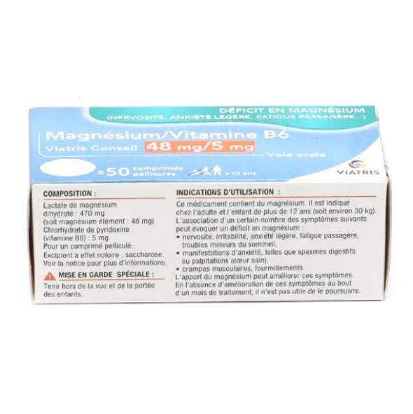 Magnésium Vitamine B6 Viatris comprimés