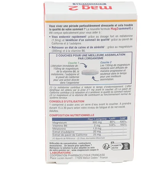 Mag 2 Sommeil comprimés