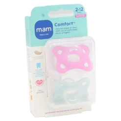 MAM Comfort Sucette symétrique silicone 2-12 mois