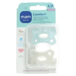 MAM Comfort Sucette symétrique silicone 2-12 mois