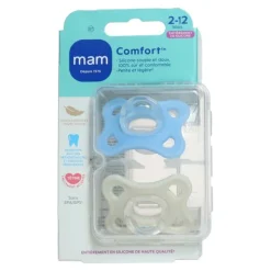 MAM Comfort Sucette symétrique silicone 2-12 mois