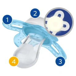 MAM Original Naissance Nuit Sucette symétrique silicone 0-2 mois
