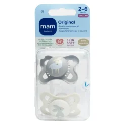 MAM Original Sucette symétrique silicone 2-6 mois