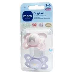 MAM Original Sucette symétrique silicone 2-6 mois