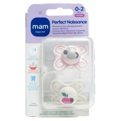 MAM Perfect Naissance Sucette silicone anatomique 0-2 mois