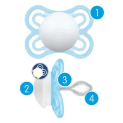 MAM Perfect Nuit Sucette symétrique silicone 2-6 mois