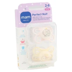 MAM Perfect Nuit Sucette symétrique silicone 2-6 mois
