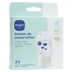 MAM Sachet de conservation lait maternel