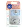 MAM Supreme Nuit Sucette anatomique silicone 2-6 mois