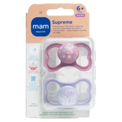 MAM Supreme Sucette anatomique silicone +6 mois