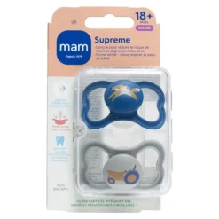 MAM Supreme Sucette anatomique silicone +18 mois