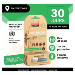 Manouka Double diffuseur anti moustique nomade