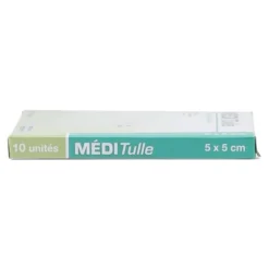 Méditulle tulle gras 10 compresses paraffinées