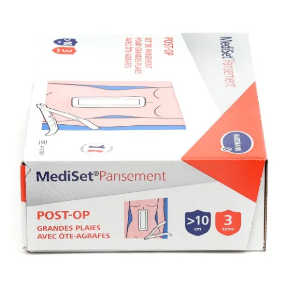 MediSet Pansement Post-Op Grandes plaies avec ôte-agrafes