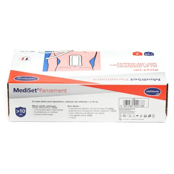 MediSet Pansement Post-Op Grandes plaies avec ôte-agrafes
