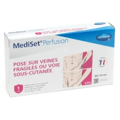 Mediset Perfusion pose sur veines fragiles ou voie sous cutanée