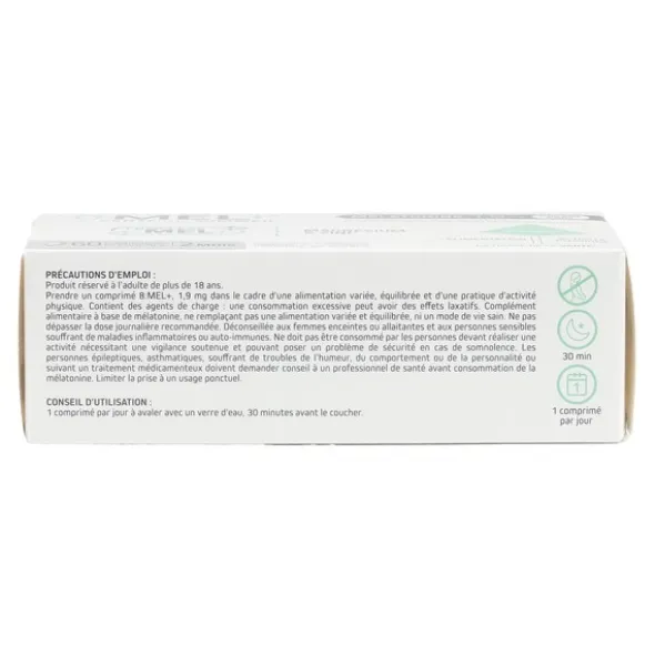 8 Mel+ Mélatonine 1,9 mg comprimés