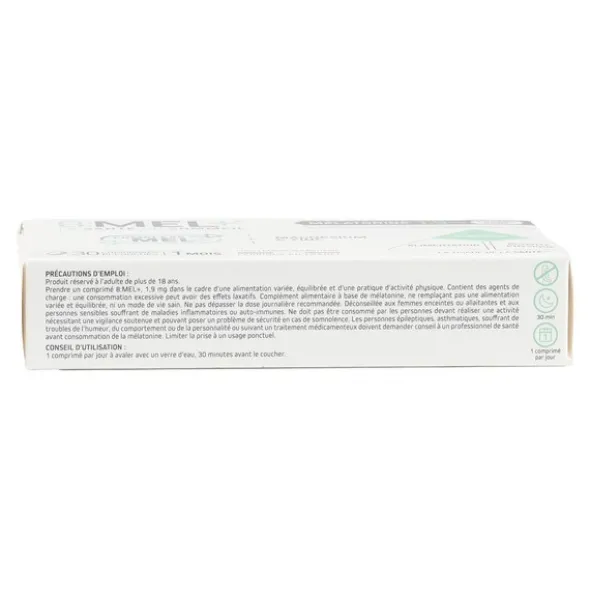 8 Mel+ Mélatonine 1,9 mg comprimés