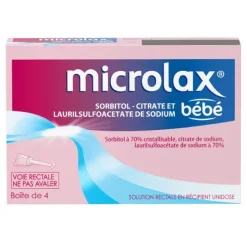 Microlax Bébé lavement constipation