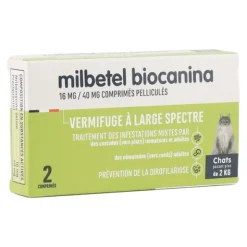 Milbetel Chat vermifuge