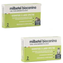 Milbetel Chat vermifuge