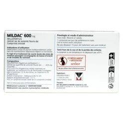 Mildac 600 mg comprimés