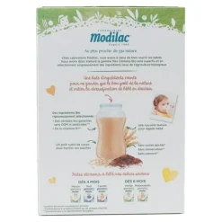 Modilac céréales bio cacao