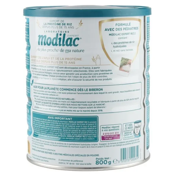 Modilac Riz 2 lait 2ème âge