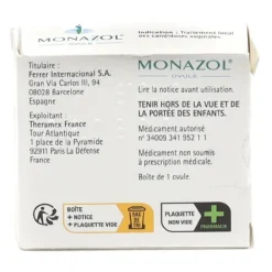 Monazol ovule mycose