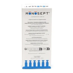 Monosept 0,25 pour mille collyre unidoses