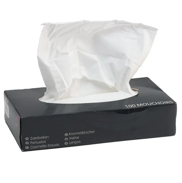 Mouchoir en papier blanc pure ouate en boite