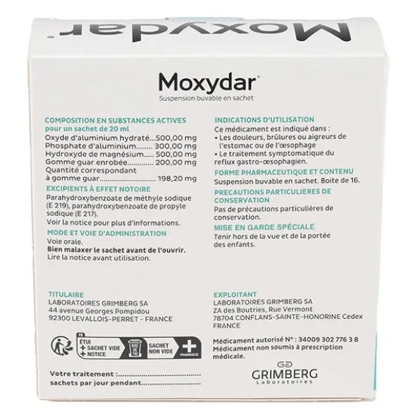 Moxydar sachet