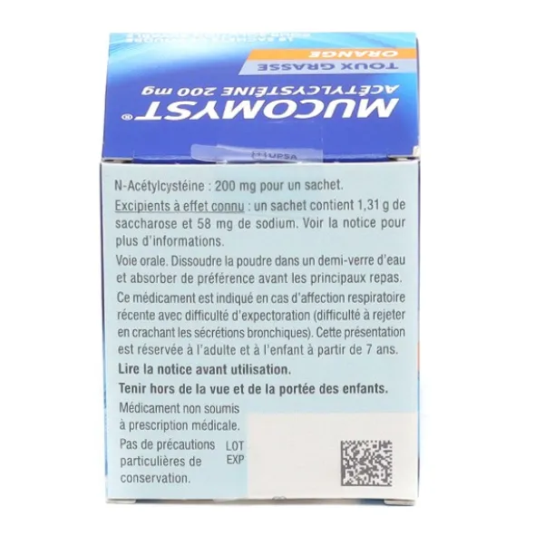 Mucomyst 200 mg sachet