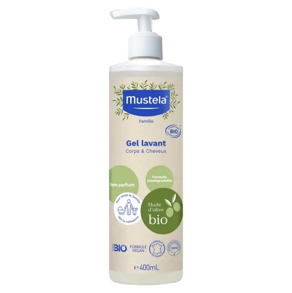 Mustela gel lavant corps et cheveux Bio