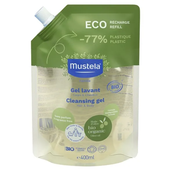 Mustela gel lavant corps et cheveux Bio