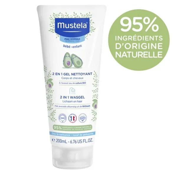 Mustela gel nettoyant 2en1 Corps et Cheveux
