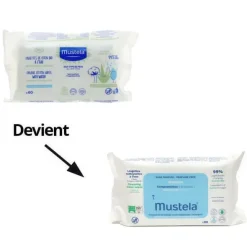 Mustela Lingettes nettoyantes à l'eau