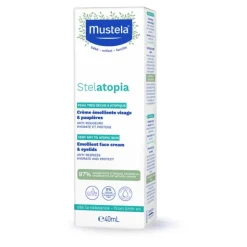 Mustela Stelatopia crème émolliente visage bébé