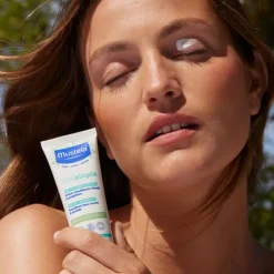 Mustela Stelatopia crème émolliente visage bébé