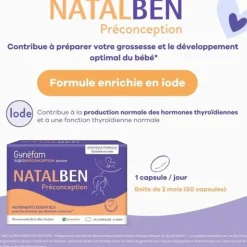 Natalben Préconception capsules