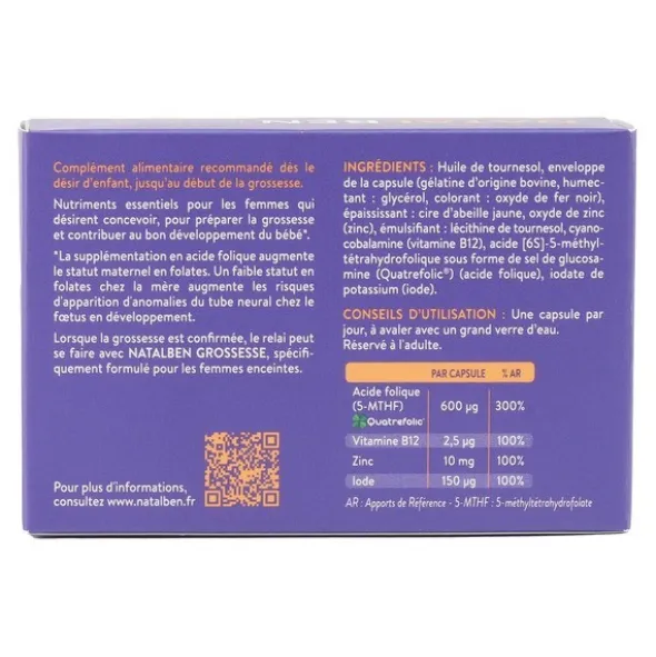 Natalben Préconception capsules