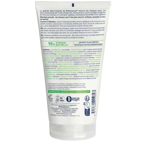 Natessance après-shampooing nourrissant Argan et kératine
