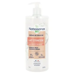 Natessance crème de douche hydratante Lait d'ânesse bio