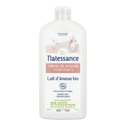 Natessance crème de douche hydratante Lait d'ânesse bio