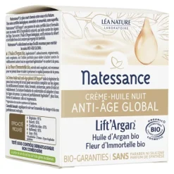 Natessance crème huile nuit bio Anti-âge global