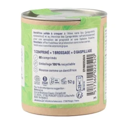 Natessance dentifrice à croquer Aloe vera et Menthol bio
