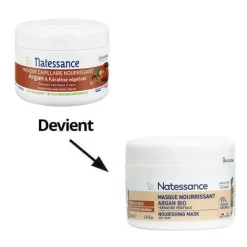 Natessance masque capillaire nourrissant Argan Bio