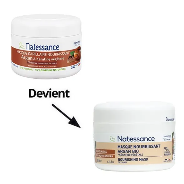 Natessance masque capillaire nourrissant Argan Bio