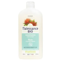 Natessance Shampooing réparateur fortifiant Ricin bio et Kératine végétale